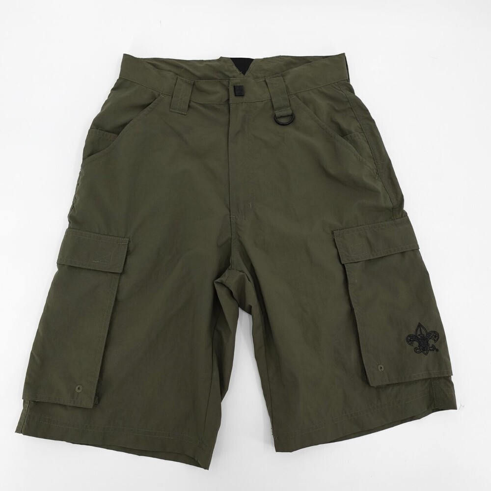 Boy Scouts of America Cargo Shorts Adult XSmall Olive Uniform Centennial Nylon